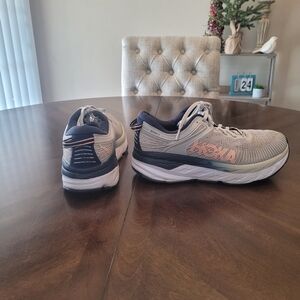 Hoka One One Bondi 7 Lunar rock grey Athletic Shoes  size 8.5